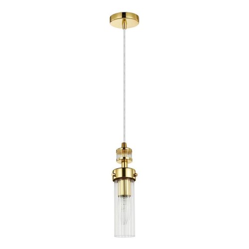 Светильник подвесной Aesthetic 2820-1P Favourite прозрачный 1 лампа, основание золотое в стиле классический 
