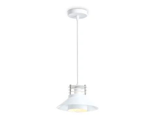 Светильник подвесной TR8171 Ambrella light белый 1 лампа, основание белое в стиле лофт  фото 2