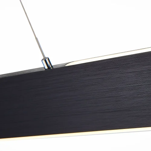 Светильник подвесной LED Percetti SL567.443.01 St-Luce чёрный 1 лампа, основание чёрное в стиле современный минимализм линейный фото 4
