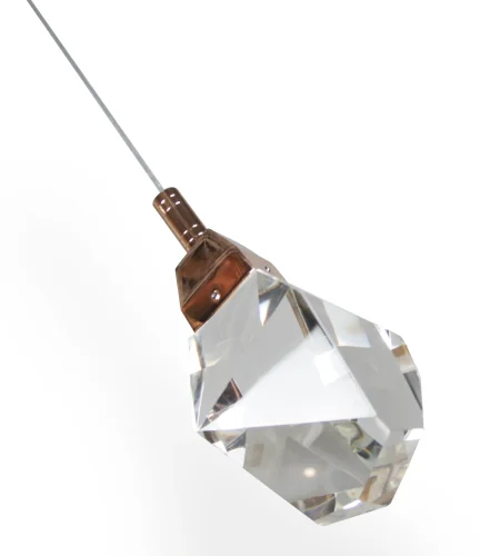 Светильник подвесной LED Джела 07863-1A,33 Kink Light прозрачный 1 лампа, основание золотое в стиле современный  фото 3