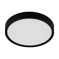 Светильник потолочный LED Musurita 98603 Eglo белый чёрный 1 лампа, основание чёрное в стиле современный 