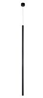 Светильник подвесной LED CLT 036C1100 BL Crystal Lux чёрный 1 лампа, основание чёрное в стиле минимализм современный трубочки