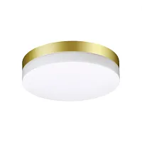 Потолочный светильник LED Opal 358884 Novotech уличный IP54 золотой 1 лампа, плафон белый в стиле хай-тек современный LED