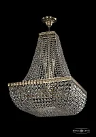 Люстра потолочная хрустальная 19282/H2/45IV G Bohemia Ivele Crystal прозрачная на 8 ламп, основание золотое в стиле классический sp