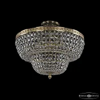 Люстра потолочная 19101/45IV G C1 Bohemia Ivele Crystal прозрачная на 6 ламп, основание золотое в стиле классический sp