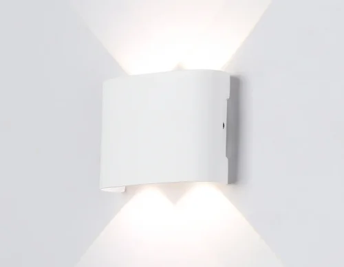 Настенный светильник LED ST4451 Ambrella light уличный IP65 белый 1 лампа, плафон белый в стиле хай-тек современный LED фото 2