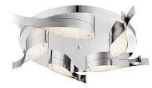 Светильник потолочный LED DOREMIX 56130-40D Globo белый хром 1 лампа, основание хром в стиле минимализм хай-тек 