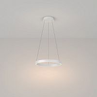 Светильник подвесной LED Rim MOD058PL-L22W3K Maytoni белый 1 лампа, основание белое в стиле хай-тек современный кольца