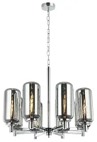 Люстра подвесная Bauers 2149/09/08P Stilfort серая на 8 ламп, основание хром в стиле современный Люстра подвесная Bauers 2149/09/08P Stilfort серая на 8 ламп, основание хром в стиле современный