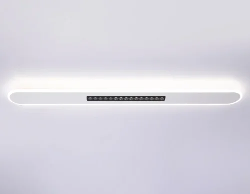 Светильник потолочный LED FL51445 Ambrella light белый 1 лампа, основание белое в стиле современный хай-тек линейный фото 6