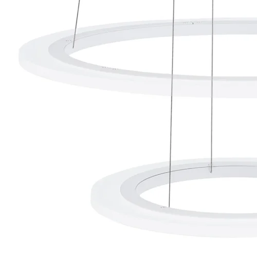 Светильник подвесной LED PENAFORTE 39273 Eglo белый 1 лампа, основание белое в стиле классический современный хай-тек кольца фото 4