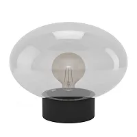 Настольная лампа Madonnina 900945 Eglo прозрачная 1 лампа, основание чёрное металл в стиле современный 