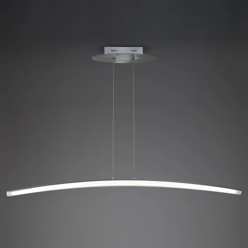Светильник подвесной LED HEMISFERIC 4080 Mantra белый 1 лампа, основание белое в стиле современный минимализм линейный фото 2