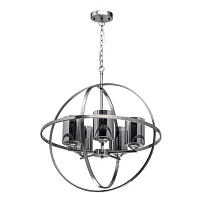Люстра подвесная лофт Альгеро 285010605 MW-Light чёрная серая на 5 ламп, основание никель в стиле лофт 