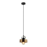 Светильник подвесной Gilpin LSP-8567 Lussole бронзовый 1 лампа, основание чёрное в стиле современный 