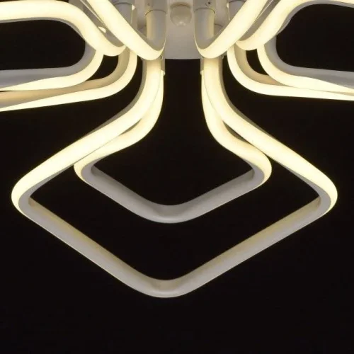 Люстра потолочная LED Аурих 496016803 DeMarkt белая на 3 лампы, основание белое в стиле хай-тек  фото 8