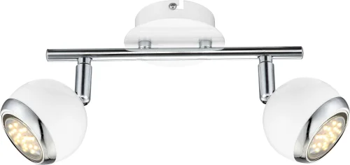 Спот С 2 лампами OMAN 57882-2 Globo белый GU10 в стиле минимализм современный 