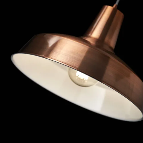 Светильник подвесной лофт MOBY SP1 RAME Ideal Lux медь 1 лампа, основание медь в стиле лофт  фото 2