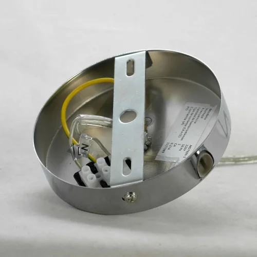 Светильник подвесной LSP-8453 Lussole прозрачный 1 лампа, основание хром в стиле классический  фото 3