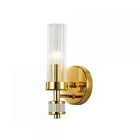 Бра с диммером Aesthetic 2673-1W Favourite прозрачный 1 лампа, основание золотое в стиле арт-деко классический 