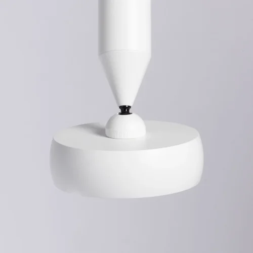 Светильник подвесной LED Информ 851011001 DeMarkt белый 1 лампа, основание белое в стиле хай-тек современный  фото 6