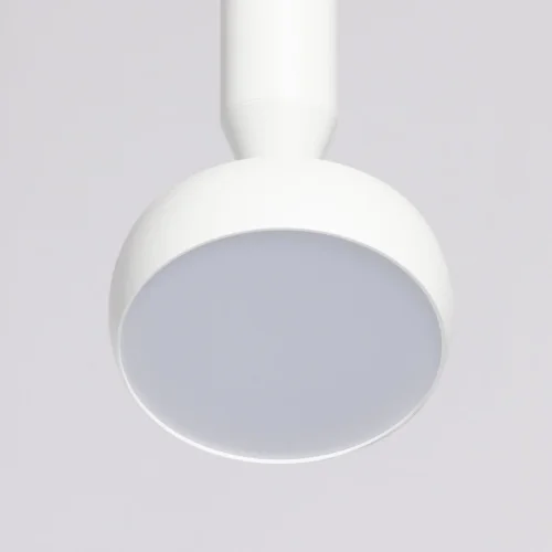 Светильник подвесной LED Информ 851010901 DeMarkt белый 1 лампа, основание белое в стиле хай-тек современный  фото 5