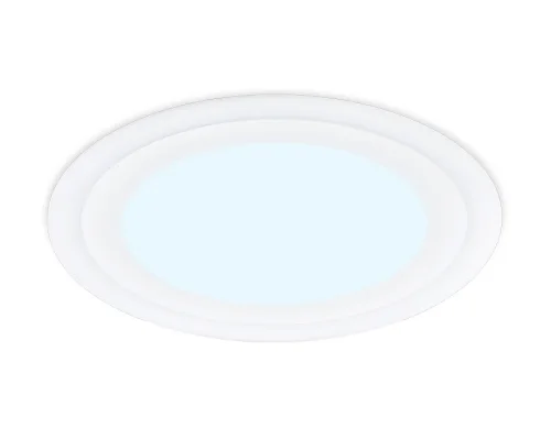 Светильник точечный LED Downlight DCR379 Ambrella light белый 1 лампа, основание белое в стиле современный хай-тек круглый фото 3