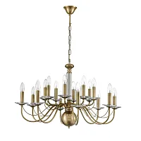 Люстра подвесная Incanto 8033/16 Lumion без плафона на 16 ламп, основание медь в стиле классический Люстра подвесная Incanto 8033/16 Lumion без плафона на 16 ламп, основание медь в стиле классический