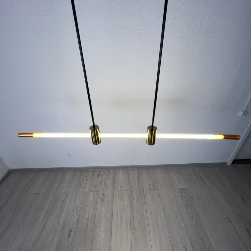 Светильник подвесной LED Nisga 241387-26 ImperiumLoft прозрачный 1 лампа, основание латунь в стиле современный  фото 11