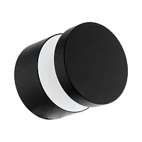 Настенный светильник LED MELZO 97303 Eglo уличный IP44 чёрный 1 лампа, плафон чёрный в стиле современный LED