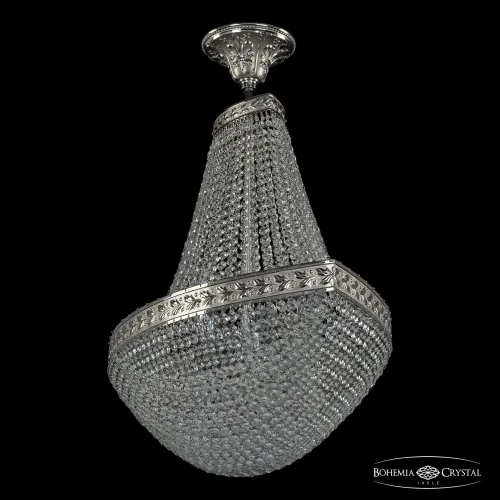 Люстра потолочная хрустальная 19323/H1/80IV Ni Bohemia Ivele Crystal прозрачная на 12 ламп, основание никель в стиле классический sp фото 2
