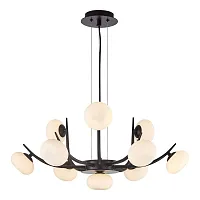 Люстра подвесная Blubber LSP-8937 Lussole белая на 10 ламп, основание в стиле современный Люстра подвесная Blubber LSP-8937 Lussole белая на 10 ламп, основание в стиле современный