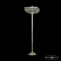 Торшер 19272T6/35IV-135 G Bohemia Ivele Crystal sp прозрачный 4 лампы, основание золотое в стиле классический
