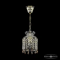 Светильник подвесной 14781/15 G Drops K721 Bohemia Ivele Crystal прозрачный 1 лампа, основание золотое в стиле классический drops