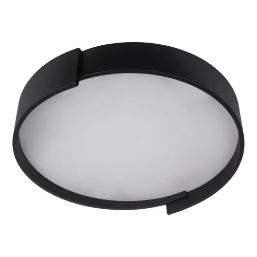 Светильник потолочный LED Coin 10200 Black LOFT IT белый чёрный 1 лампа, основание чёрное в стиле современный  фото 3