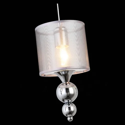 Светильник подвесной Pazione SLE107103-03 Evoluce серый серебряный 3 лампы, основание хром в стиле современный  фото 2