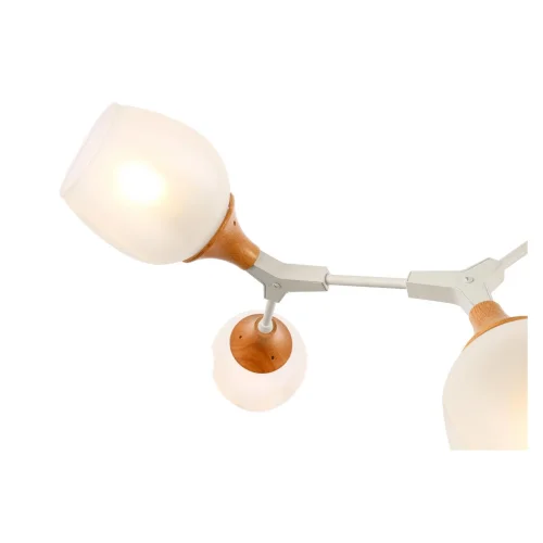 Люстра потолочная Ciotolla SLE113502-05 Evoluce белая на 5 ламп, основание белое в стиле современный  фото 3