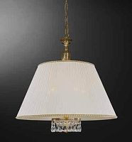 Люстра подвесная  L 6500/60 Reccagni Angelo белая на 5 ламп, основание золотое в стиле классический 
