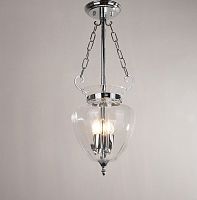 Светильник подвесной 6404/C Newport прозрачный 4 лампы, основание хром в стиле современный 