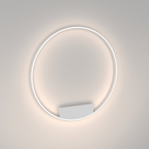 Люстра потолочная LED Rim MOD058CL-L65W4K Maytoni белая на 1 лампа, основание белое в стиле хай-тек минимализм кольца фото 5