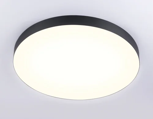 Светильник потолочный LED Air Alum FV5537 Ambrella light чёрный 1 лампа, основание чёрное в стиле современный хай-тек  фото 2