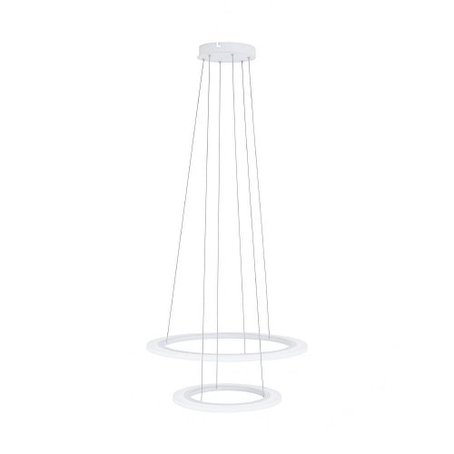 Светильник подвесной LED PENAFORTE 39273 Eglo белый 1 лампа, основание белое в стиле классический современный хай-тек кольца