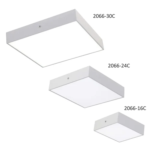 Светильник накладной LED Flashled 2066-30C Favourite белый 1 лампа, основание белое в стиле современный квадратный фото 2