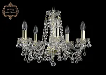 Люстра подвесная хрустальная 11.26.5.165.Gd.B Bohemia Art Classic прозрачная на 5 ламп, основание золотое в стиле классический Люстра подвесная хрустальная 11.26.5.165.Gd.B Bohemia Art Classic прозрачная на 5 ламп, основание золотое в стиле классический