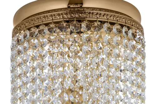 Люстра каскадная Stella E 1.3.20.505 G  Arti Lampadari прозрачная на 3 лампы, основание золотое в стиле классический  фото 4