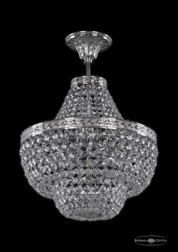 Люстра потолочная хрустальная 19101/H1/35IV Ni Bohemia Ivele Crystal прозрачная на 6 ламп, основание никель в стиле классический sp