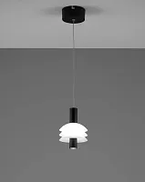 Светильник подвесной LED Sylv V10876-PL Moderli белый 1 лампа, основание чёрное в стиле модерн 