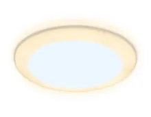 Светильник точечный LED Downlight DCR307 Ambrella light белый 1 лампа, основание белое в стиле современный хай-тек регулируемый крепеж