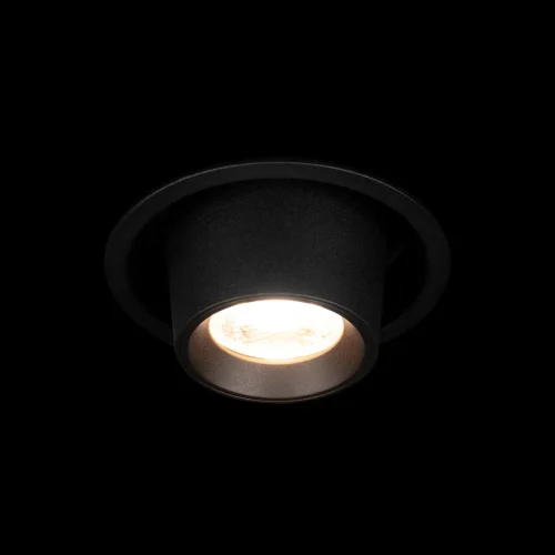 Светильник точечный LED Flash 10319/A Black LOFT IT чёрный 1 лампа, основание чёрное в стиле современный хай-тек круглый фото 2