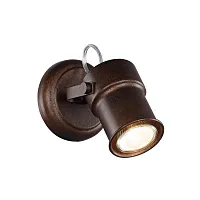 Спот с 1 лампой лофт Arcu 2025-1W Favourite коричневый GU10 в стиле лофт 
